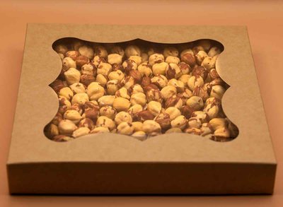 Жареный бланшированный фундук в подарочной коробке, 0,5 кг (Круглый) SFKOR5KGК фото